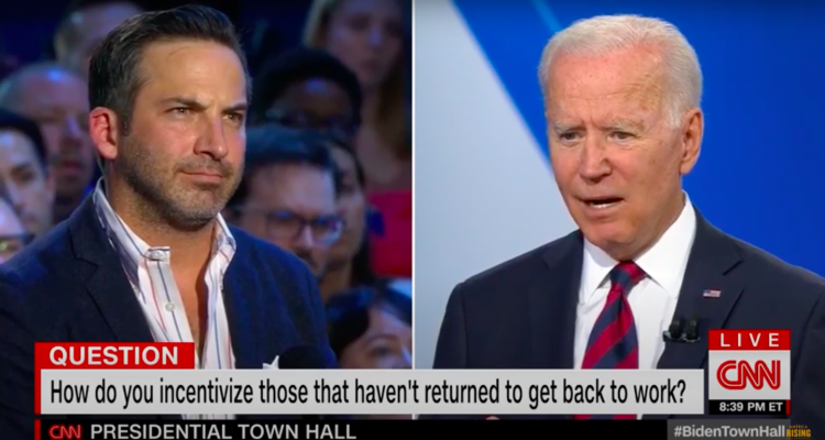 Cincinnati Restaurant Owner Unsatisfied With Joe Biden’s Town Hall Performance After Biden Failed to Answer His Question on Worker Shortages